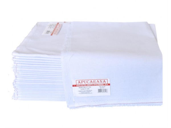 Saco Alvejado Apucarana 80x110 Aberto - 25 unidades