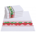 Pano de Prato Atoalhado Estampado 45X70  - 12 unidades