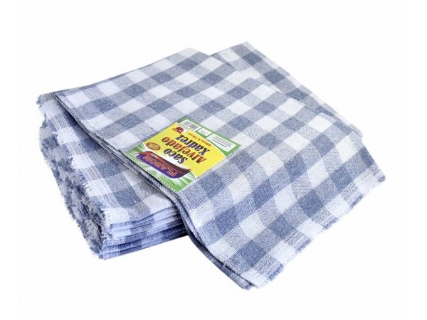 Saco Alvejado Xadrez 50x70 - 6 Unidades