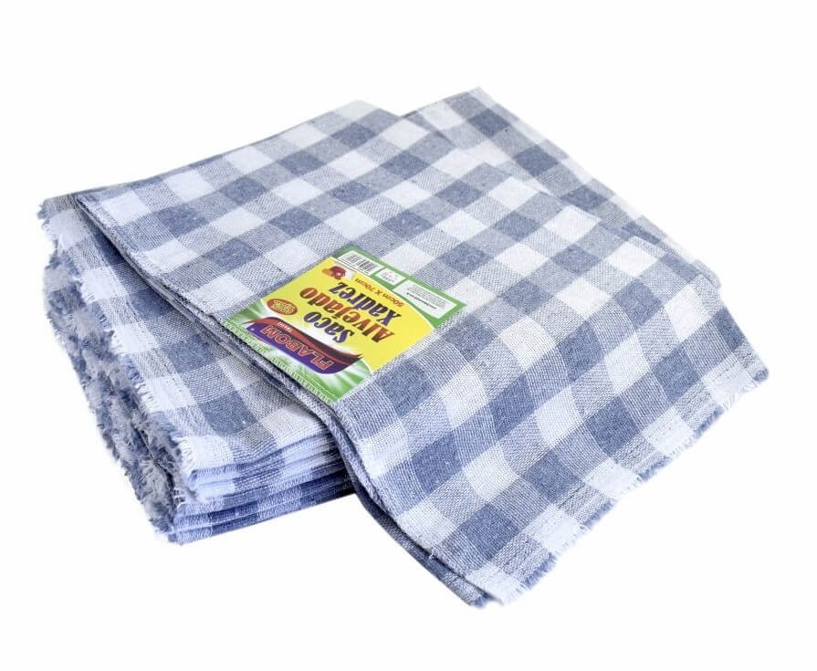 Saco Alvejado Xadrez 50x70 - 6 Unidades